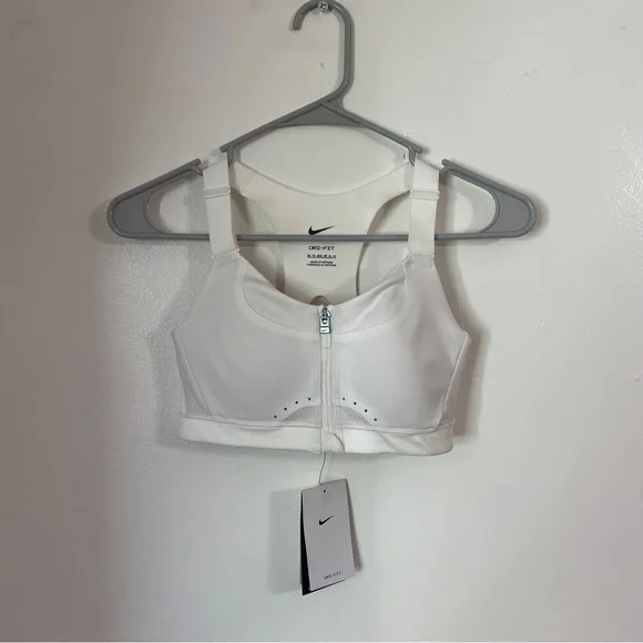 NWT Nike Alpha Women's High-Support Padded Zip-Front Sports Bra | Size: XS - Picture 2 of 6